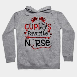 Cupids Favorite Nurse Valentine Day Nursing Hoodie